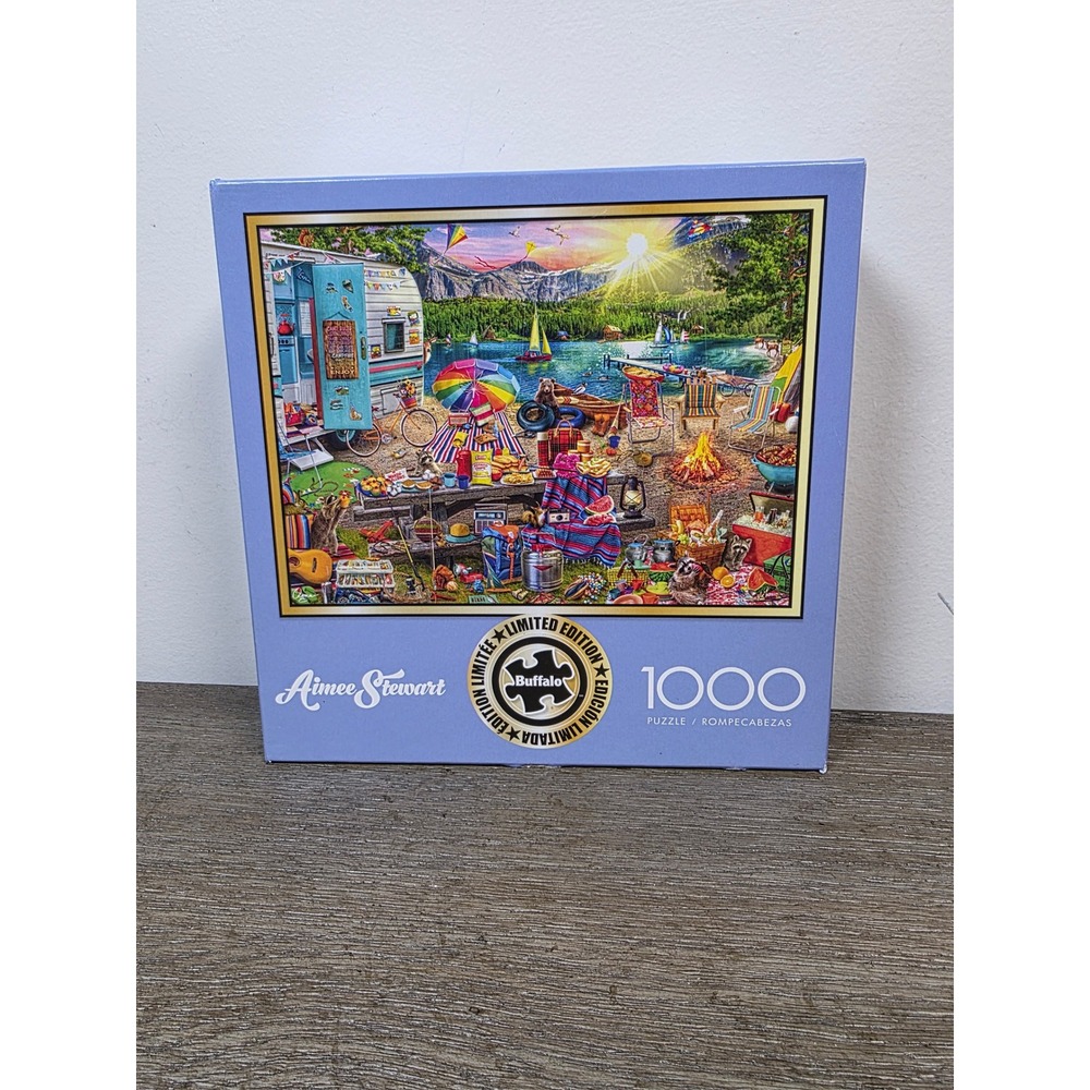 The Family Campsite - 1000 Piece Jigsaw Puzzle by Aimee Stewart Buffalo Games